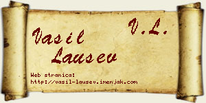 Vasil Laušev vizit kartica
